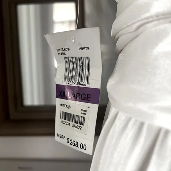 Dress the Population Krista Plunge Neck Side Slit Gown, Ivory, NWT, Size XXL - Picture 11 of 13